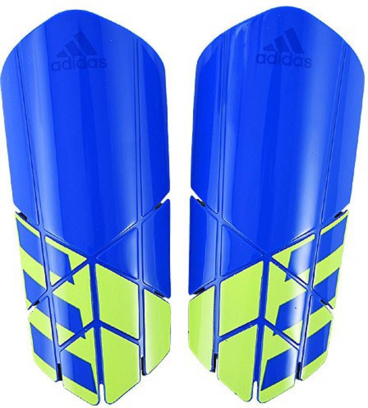 Adidas X Lesto Shinguards (Blue/Yellow) - The Football Factory