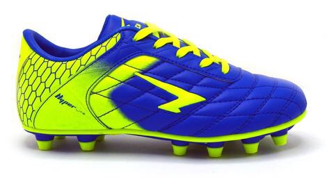 SFIDA Dynamic Junior Football Boots (Royal/Lime) - The Football Factory
