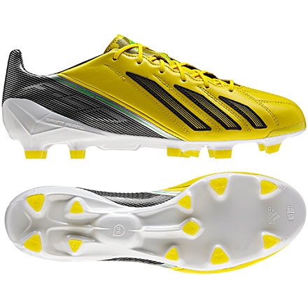 Adizero F50 TRX FG Leather (Yellow/Black) - The Football Factory