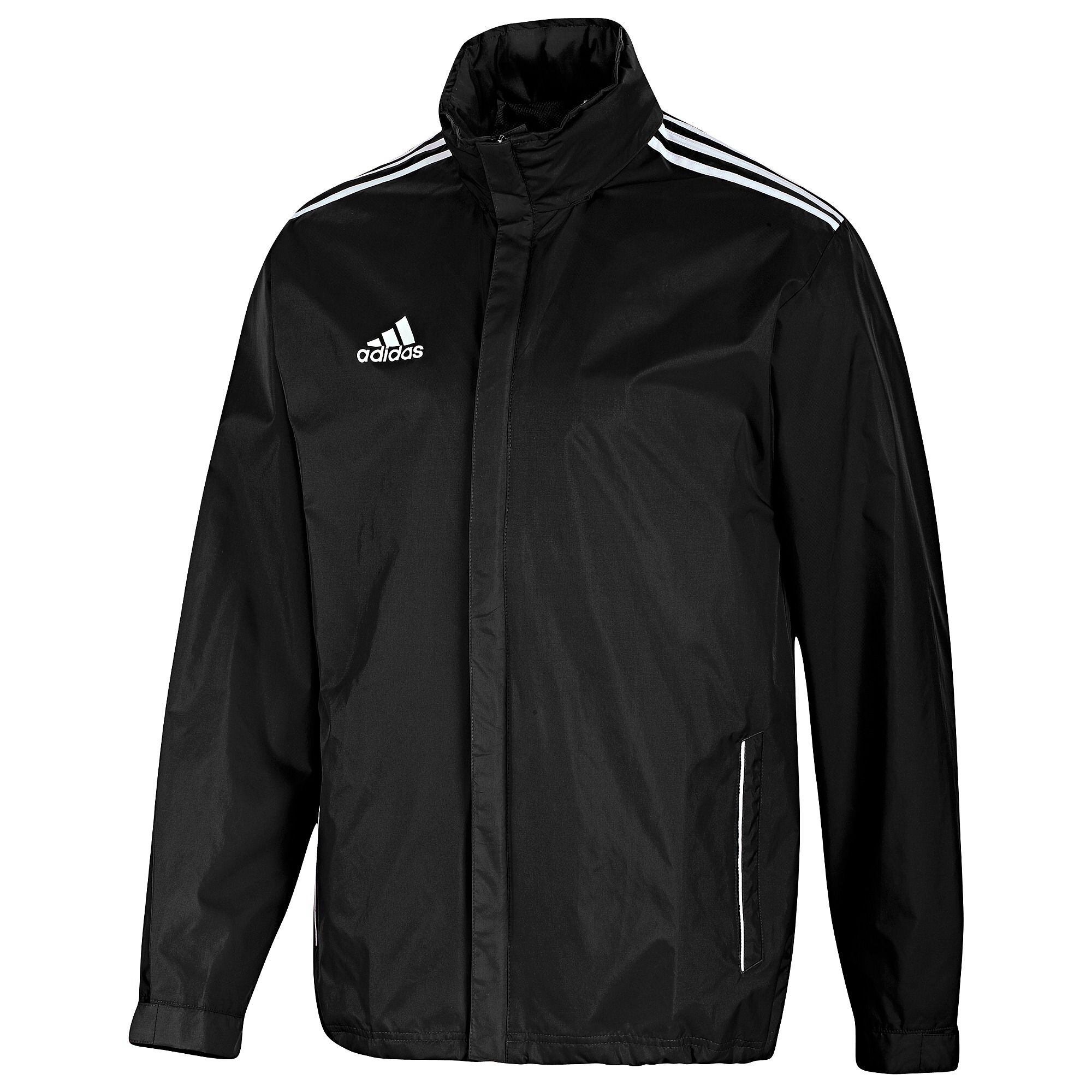 Core 11 Rain Jacket (Black) - The Football Factory