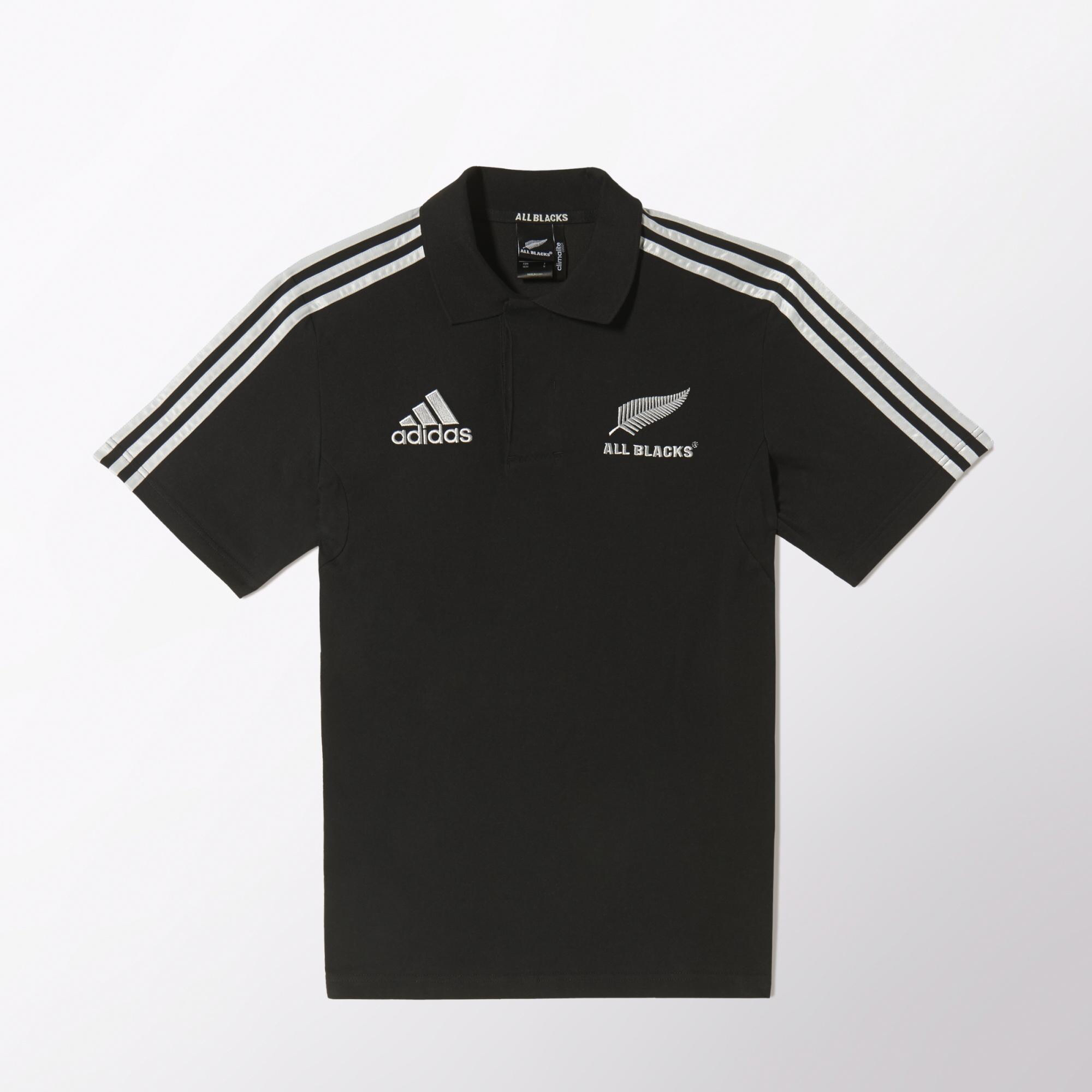 Adidas All Black Polo - The Football Factory