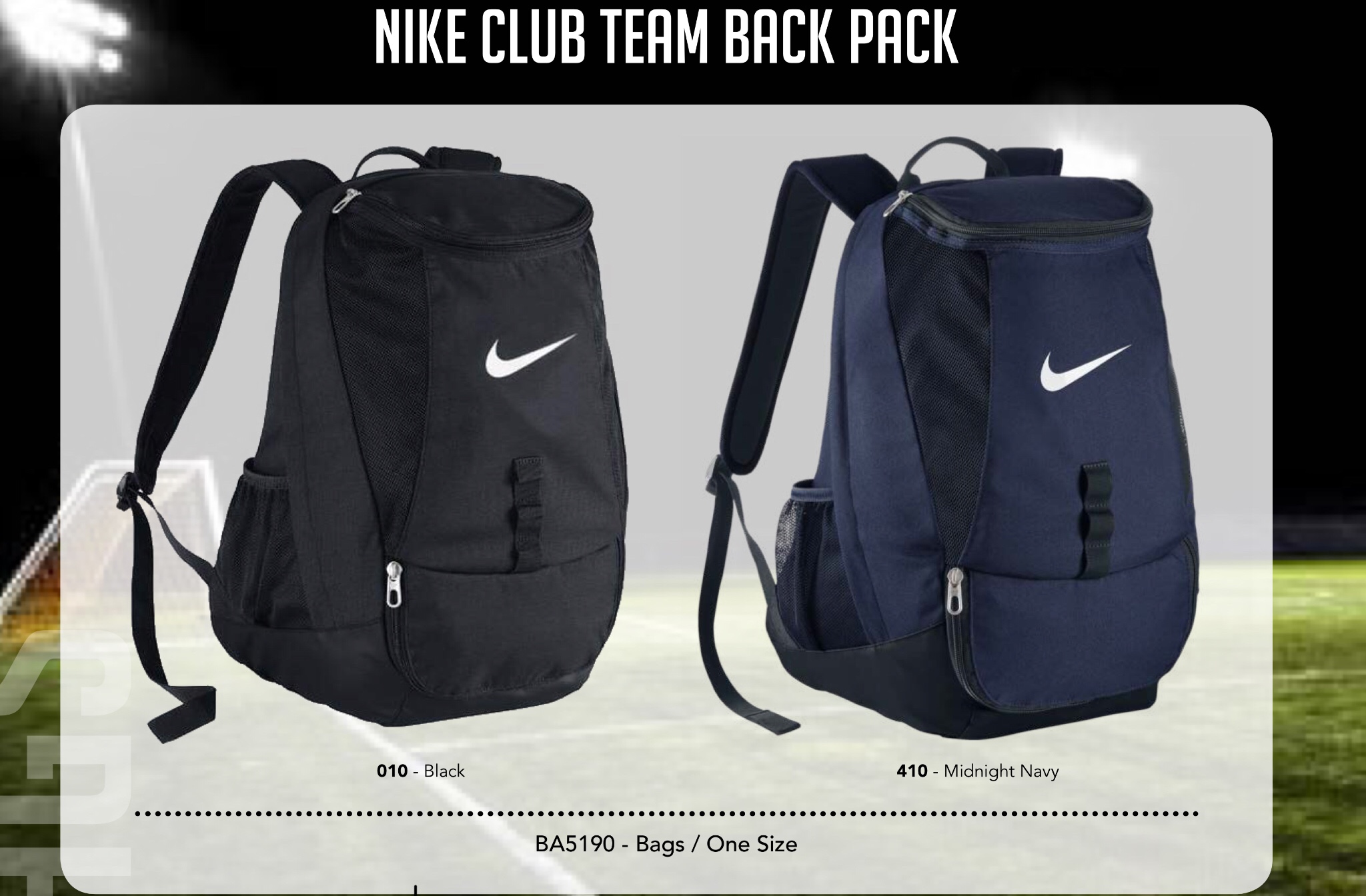 nike club team swoosh soccer backpack