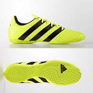Adidas Ace 16.3 Primemesh IN Junior (White/Black/Gold) - The Football  Factory