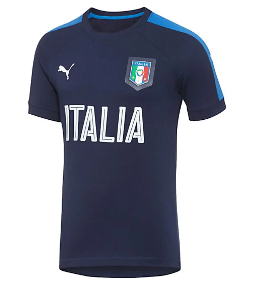 Italy 2016 Casual Performance T-Shirt (Peacoat/Team Power Blue