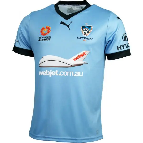 Sydney FC Youth Home Kit Jersey 2015 - 2016 - The Football Factory