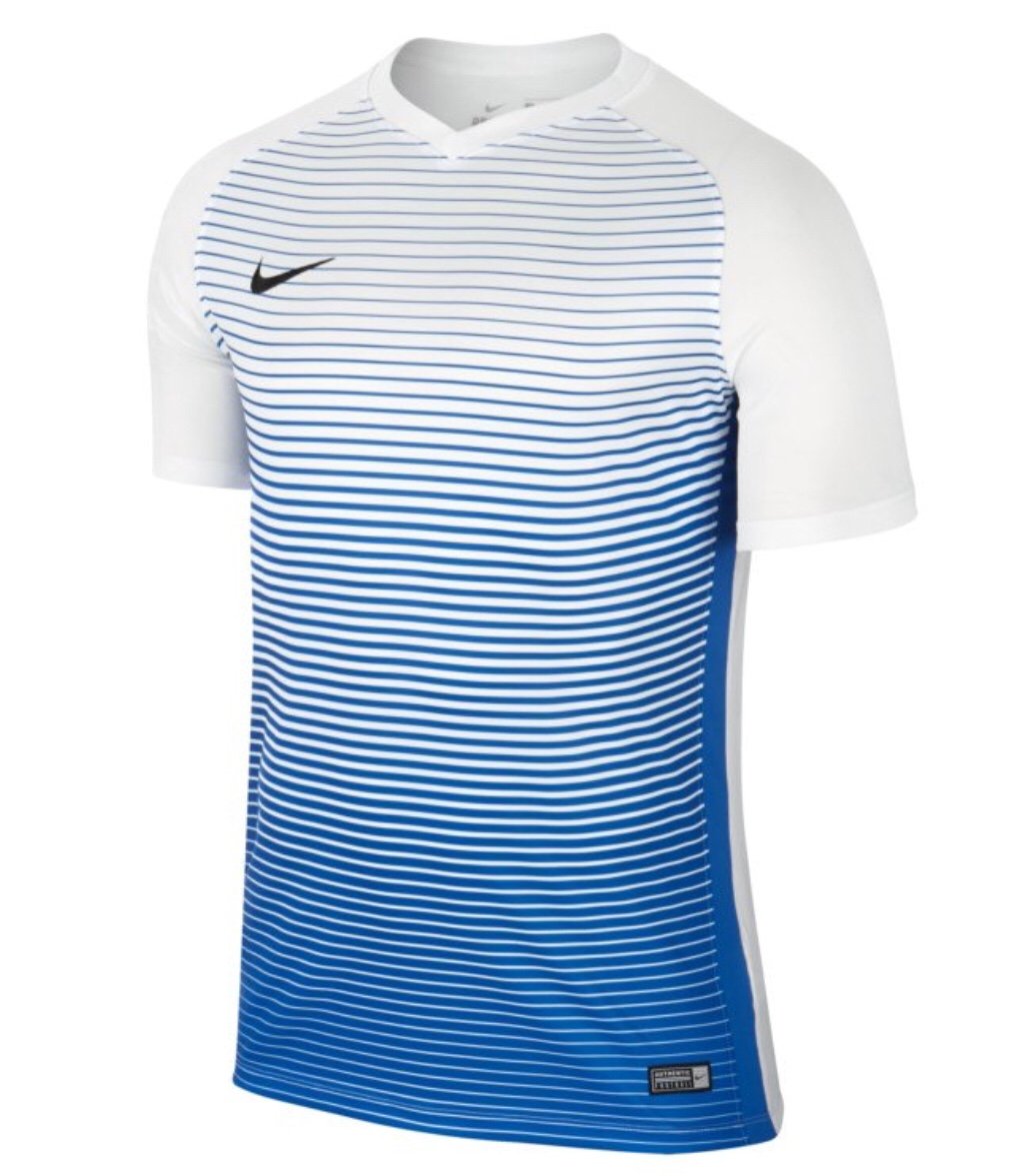 Albardilla Desbordamiento entregar Nike Precision IV Jersey (White/Royal Blue) - The Football Factory