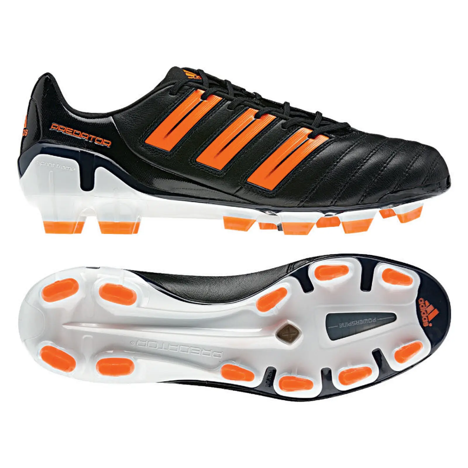 Wiskunde Dominant Gevoel Adidas Adipower Predator TRX FG Black/Orange - The Football Factory