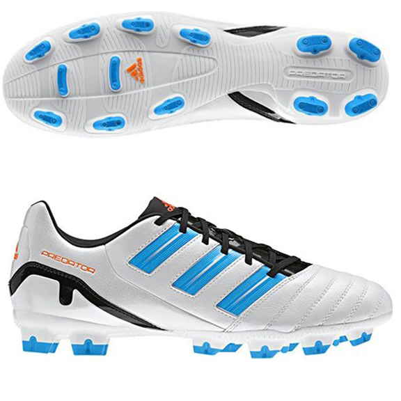 bagage Promotie luchthaven Predator Absolian TRX FG (White/Blue) - The Football Factory