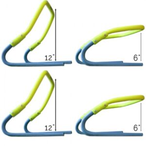 Alpha Gear Adjustable Hurdle 4 Pack - (2 Colours Fl. Yellow And Fl. Blue)