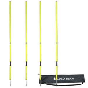 Alpha Gear 4PK Agility Pole Spring 28mm 2 Piece Thread In Bag FL. Blue