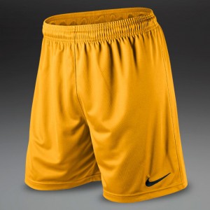 Boys Yellow Nike Dri-Fit Football Shorts