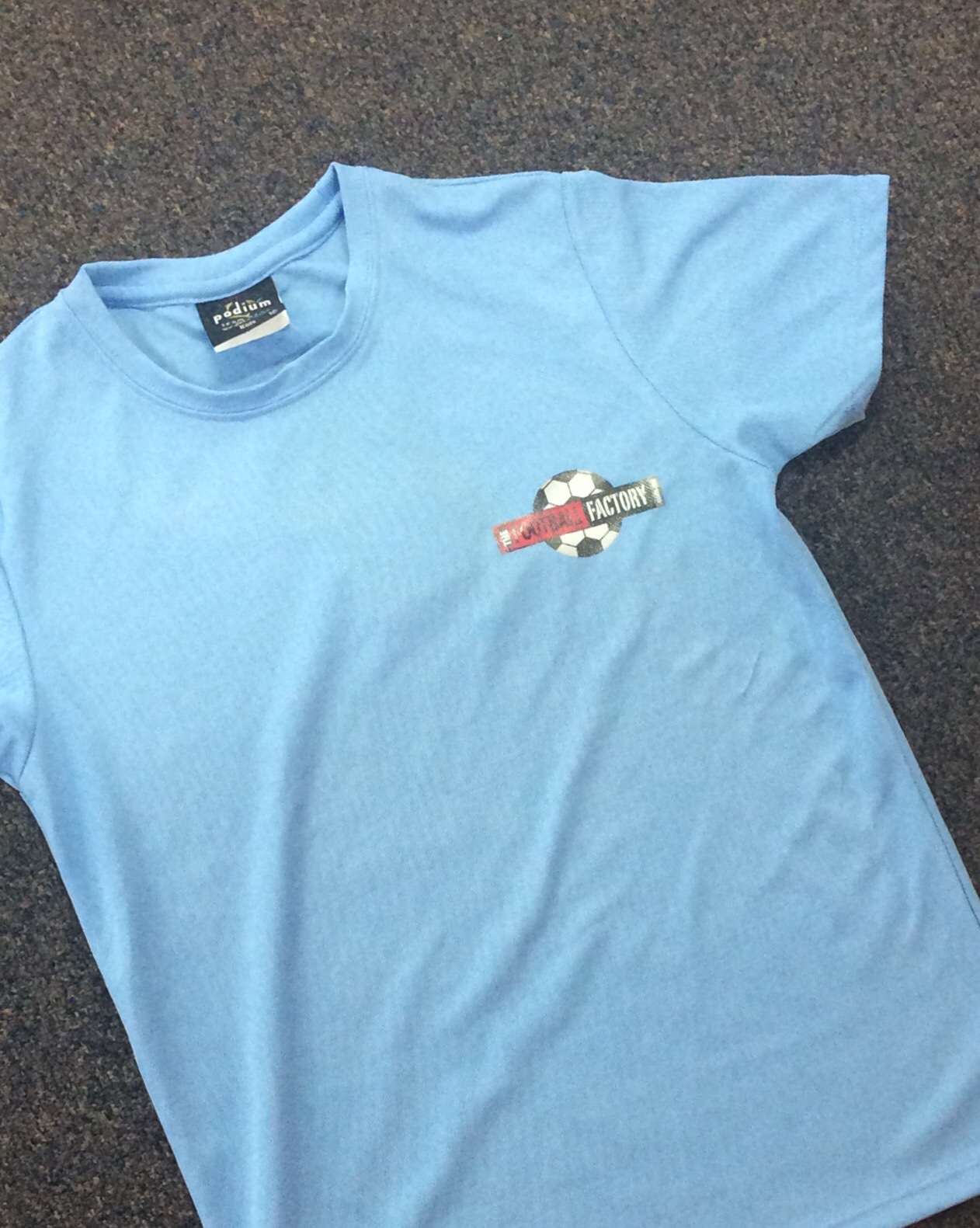 Kids Football Factory T-Shirt (Light Blue)
