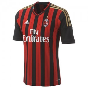 AC Milan 2013/2014 Men's Home Jersey (Official Licensed)